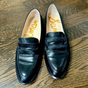 Sam Edelman Penny Loafers with Pony Fur Trim